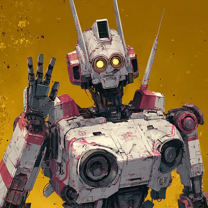 create stunning sci fi robot character art and futuristic