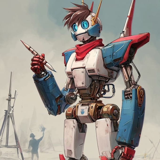 draw a steampunk robot