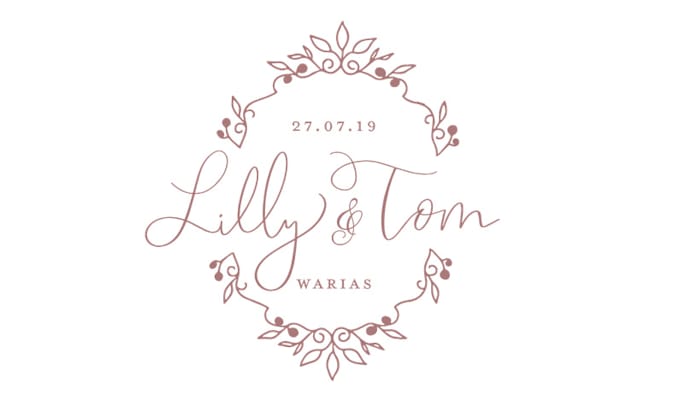 design custom wedding logo, wedding monogram, and initials