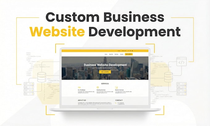 build a custom business website fast and secure
