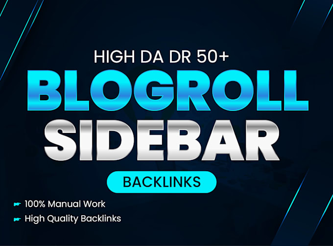 provide powerful high da dr sidebar blogroll backlinks