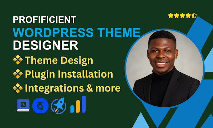 design wordpress themes using astra, oceanwp, kadence, hello elementor, or neve