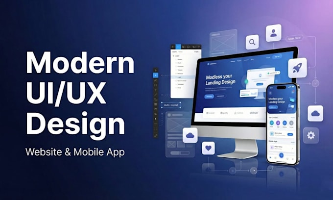 design modern user focused website and mobile app uiux