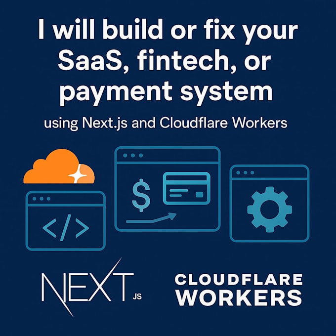 or fix your saas, fintech, or payment system using nextjs
