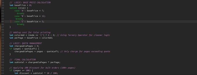 rewrite logic and remove bugs from your c plus plus code