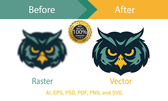 do vector tracing, redraw logo and convert to vector, raster to vector