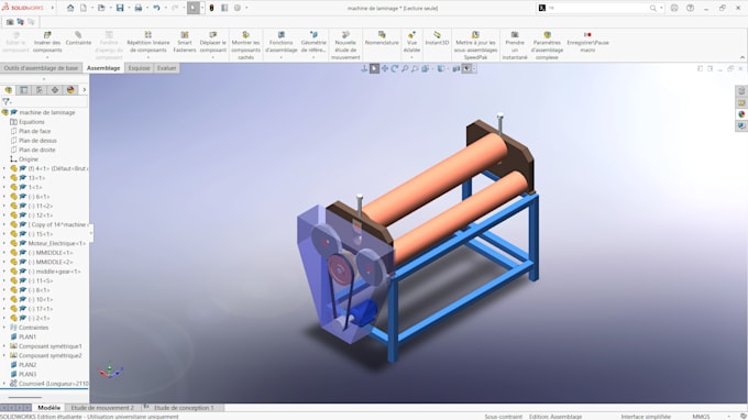 design mechanical parts and assemblies in solidworks