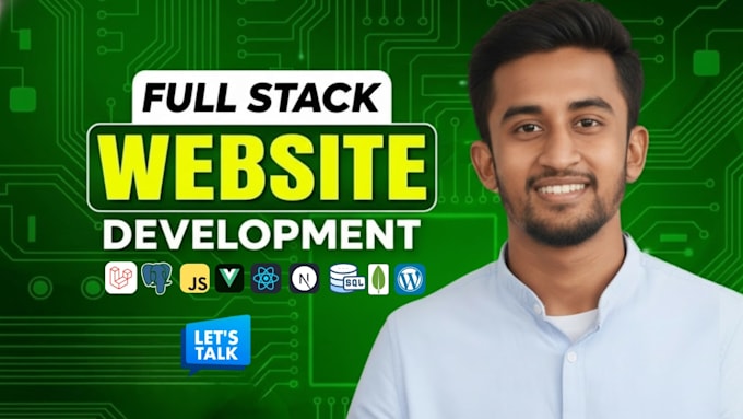 do website development as full stack developer PHP laravel livewire ai website
