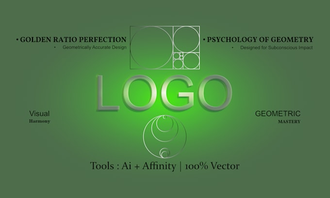 design a perfect golden ratio geometric logo