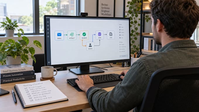 build a scoped ai workflow with make or n8n