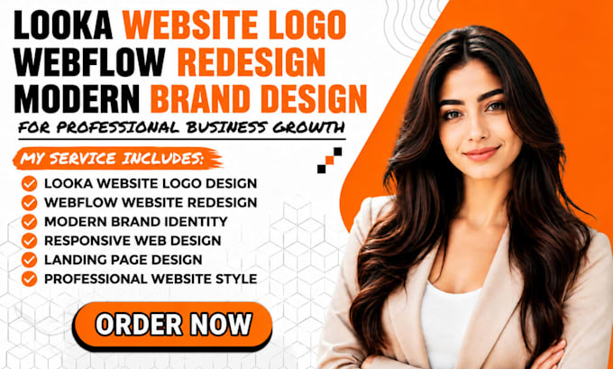 design looka logo website and webflow website redesign ai expert services