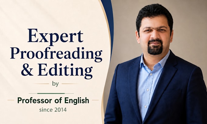 proofread and edit academic and business docs as an english professor