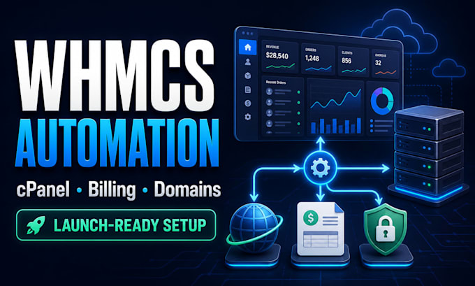 set up whmcs, cpanel whm and automate your hosting business