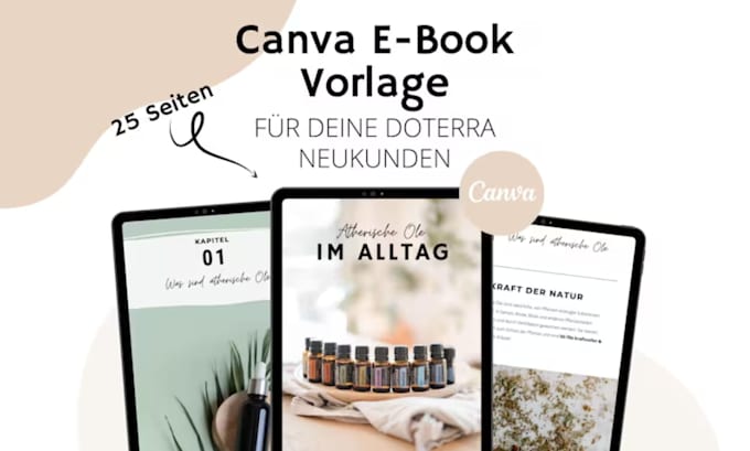 design a professional german canva ebook layout, canva ebook, journal design
