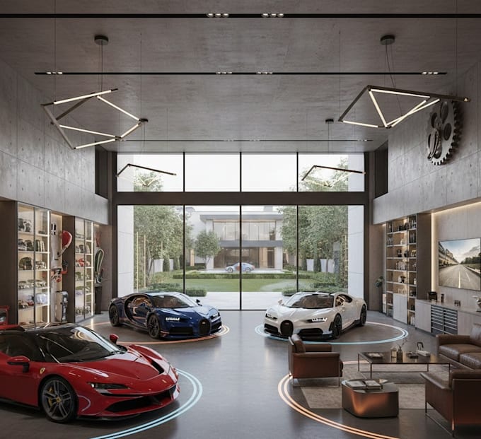 create a garage interior design