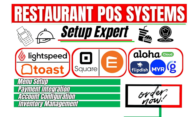 Setup restaurant pos lightspeed square cake toast aloha flipdish genius ...