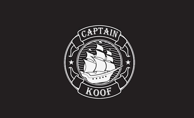 design modern captain koof custom pipes logo