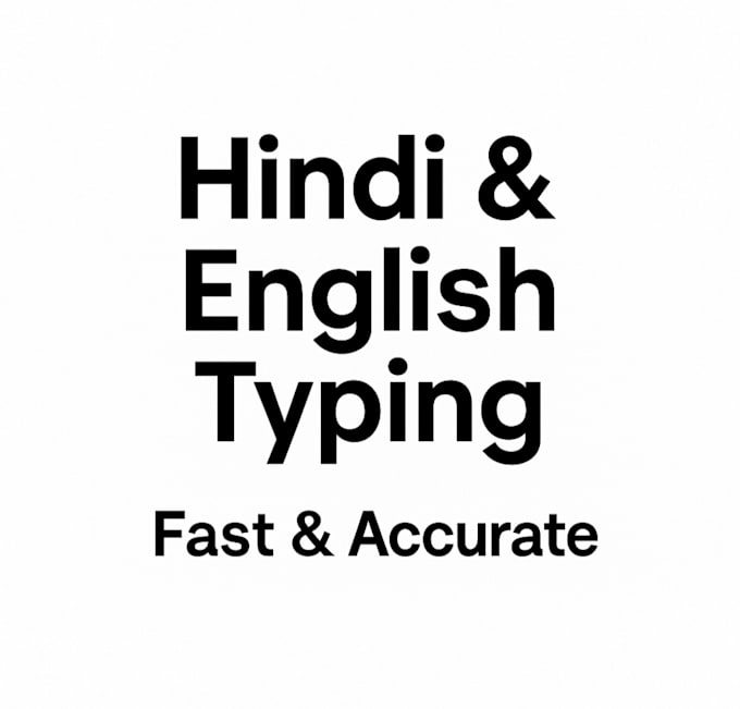 do accurate hindi and english typing work