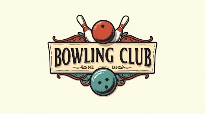 design outstanding bowling club logo