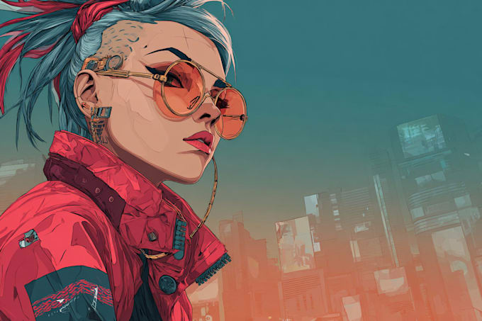 Create unique and cyberpunk character designs by Yanitrius | Fiverr