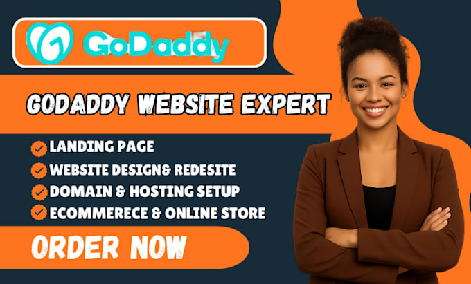 Design godaddy website redesign ario website fix godaddy website ...