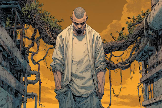 draw an incredible comic book cover for you