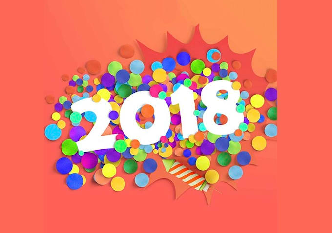 design unique happy new year logo