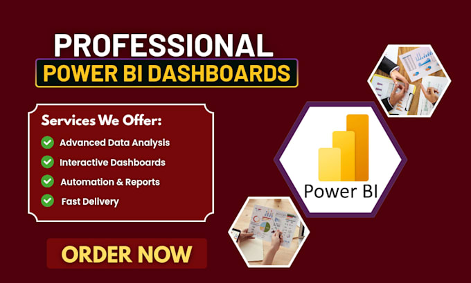 create interactive power bi dashboard and visualizations