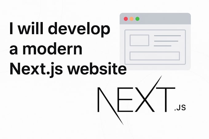 build a fast and modern next js website or landing page
