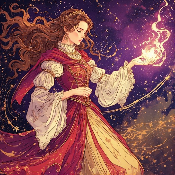 make a fantasy illustration