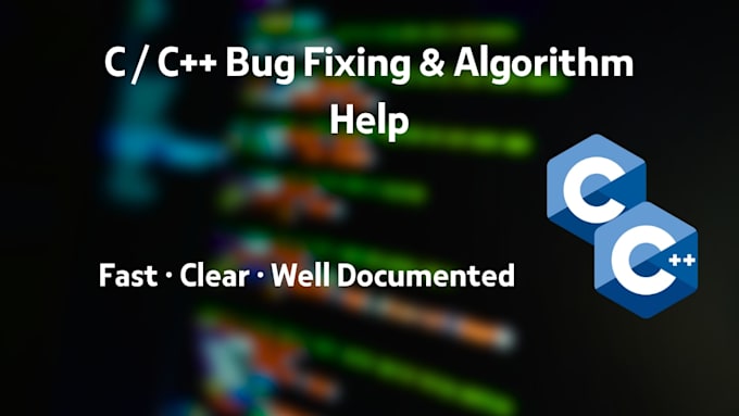 fix bugs and develop algorithms in c
