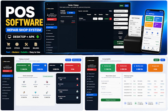 build a pos and repair shop management software