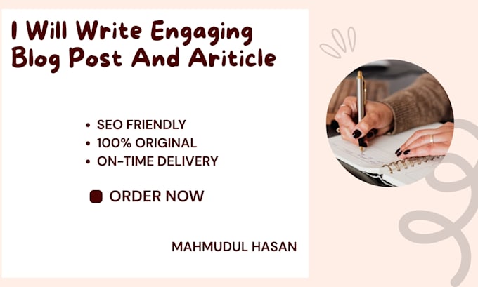 create engaging blog posts and articles