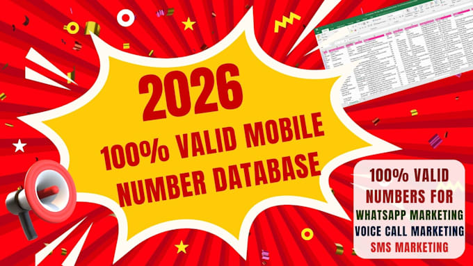 provide valid, latest indian mobile number database