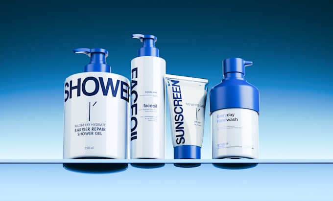 do photorealistic 3d cosmetic rendering for skincare brands