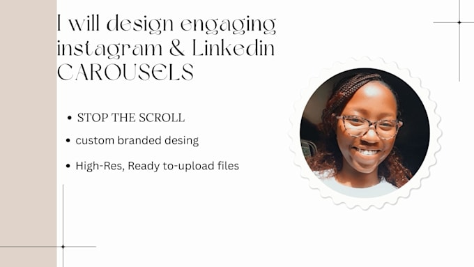 design engaging instagram or linkedln carousel posts