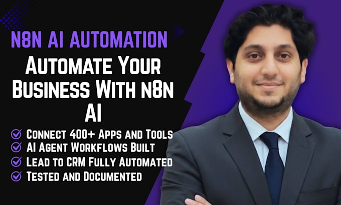 build n8n ai automation workflows and ai agents for your business