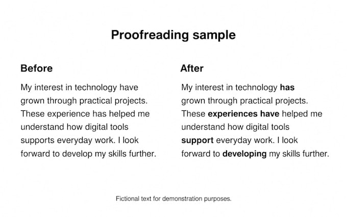 proofread your existing sop or personal statement