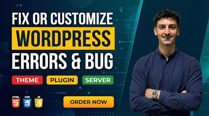 fix wordpress errors elementor bugs and html css issues