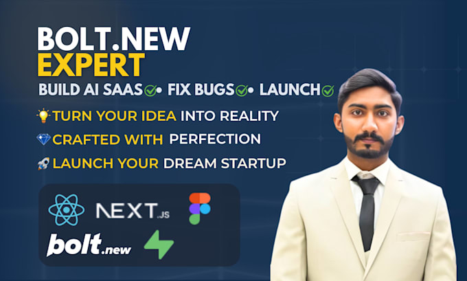 fix bolt new ai errors, bugs and develop bolt new saas web apps and websites