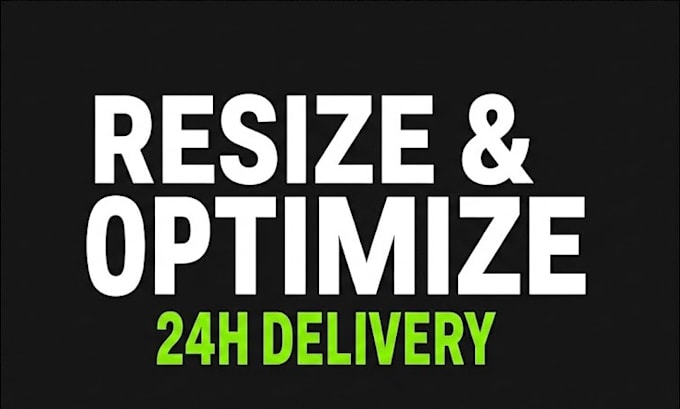 resize, convert and optimize 100 images for web or ecommerce