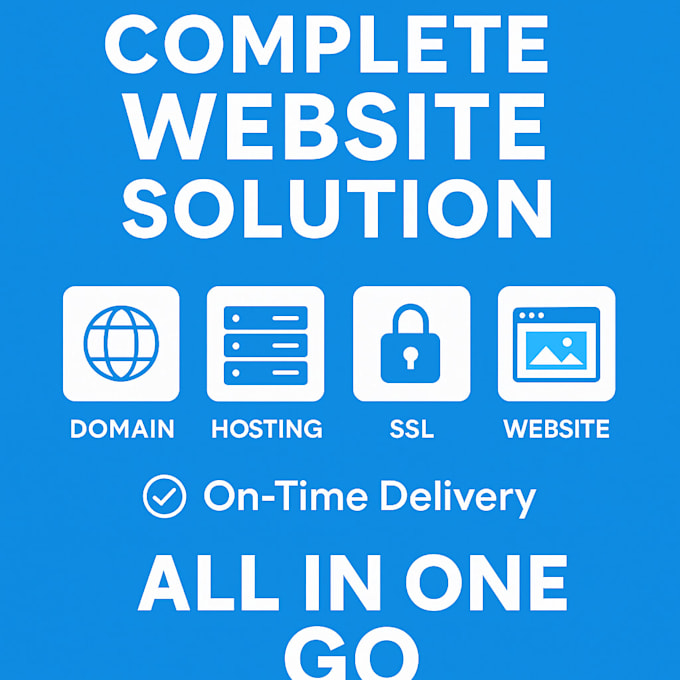 build a professional website with domain hosting SSL email ids and setup