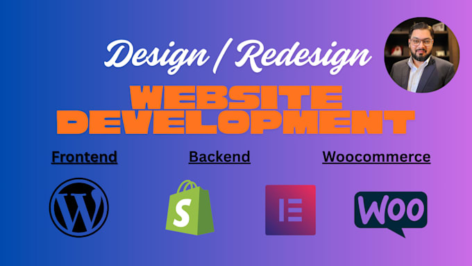 do website development, website designing, custom design and development