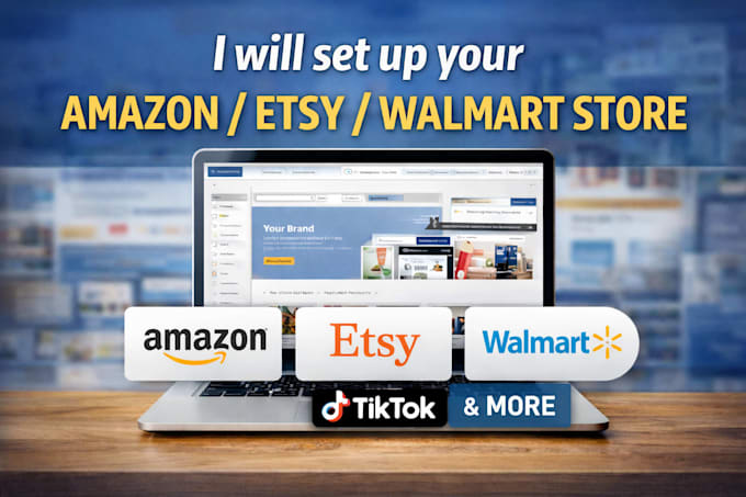design or setup online store like amazon, walmart, or tiktok