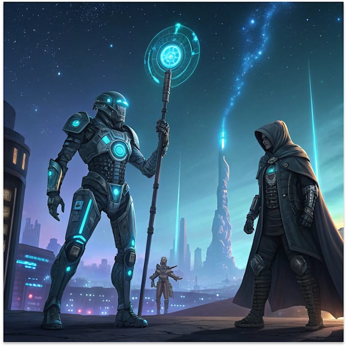 Draw sci fi or fantasy concept art illustration characters by Hawaotees ...