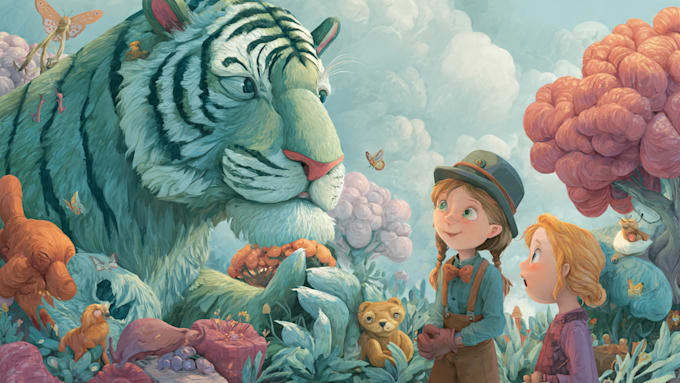 draw a colorful children book illustration
