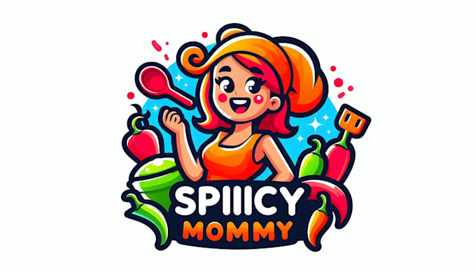 create spicy mommy mascot logo within new concepts for you