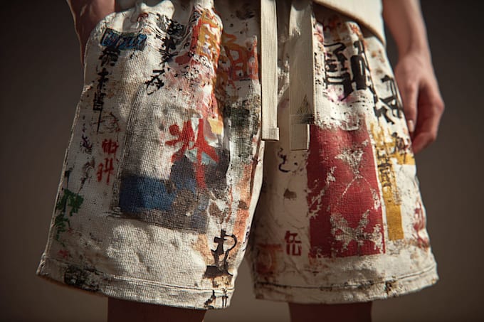 create streetwear shorts design