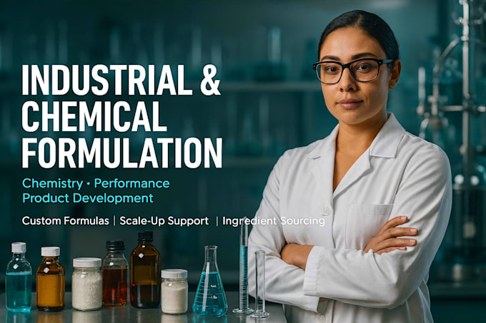 develop industrial and chemical formulation for any product