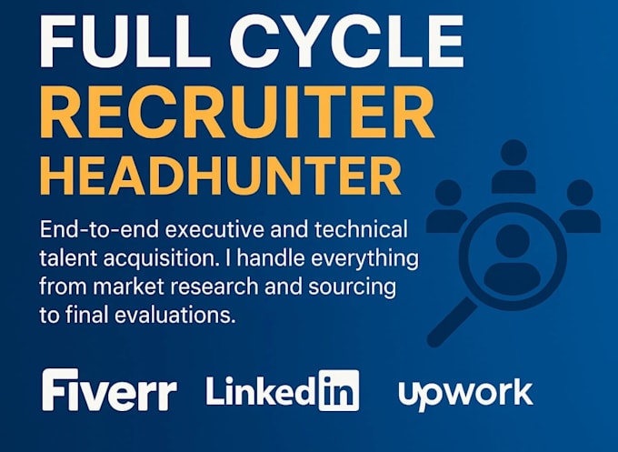 be your professional full cycle recruiter